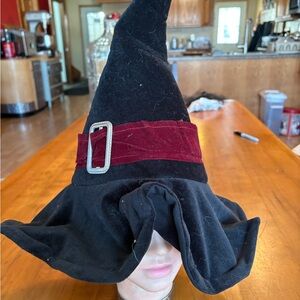 Vintage velour witch hat
